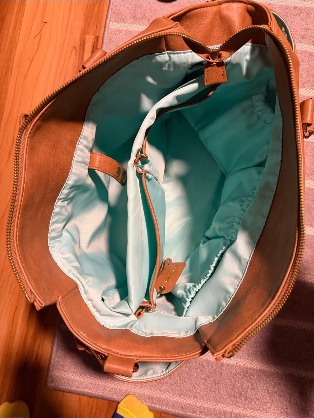 Brown Laptop Tote Bag